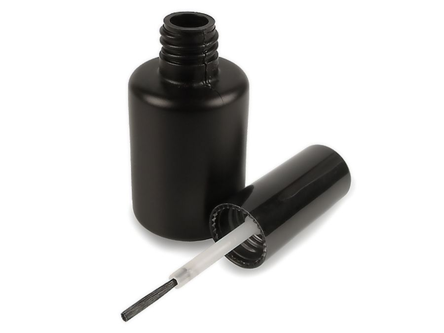 Halve cirkel Anoi voelen Plastic Flacon black 15ml - Made in Germany ✶ European Nail Shop